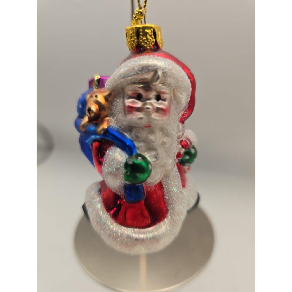 VTG Christopher Radko Christmas Ornament Santa Saint Nick Hand Made